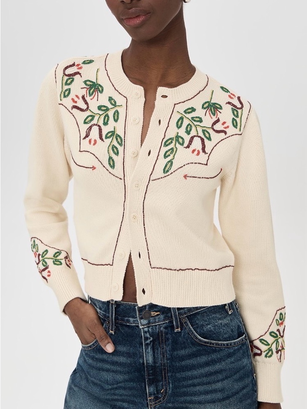 The Great. Western Beaded Cardigan